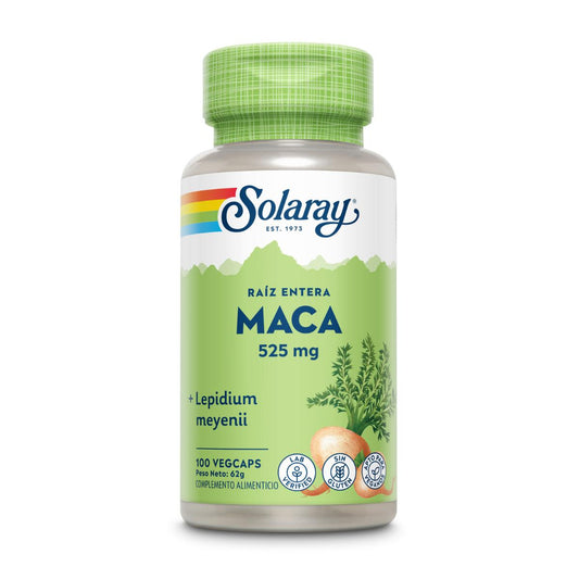 Maca 525 mg Solaray, 100 cápsulas