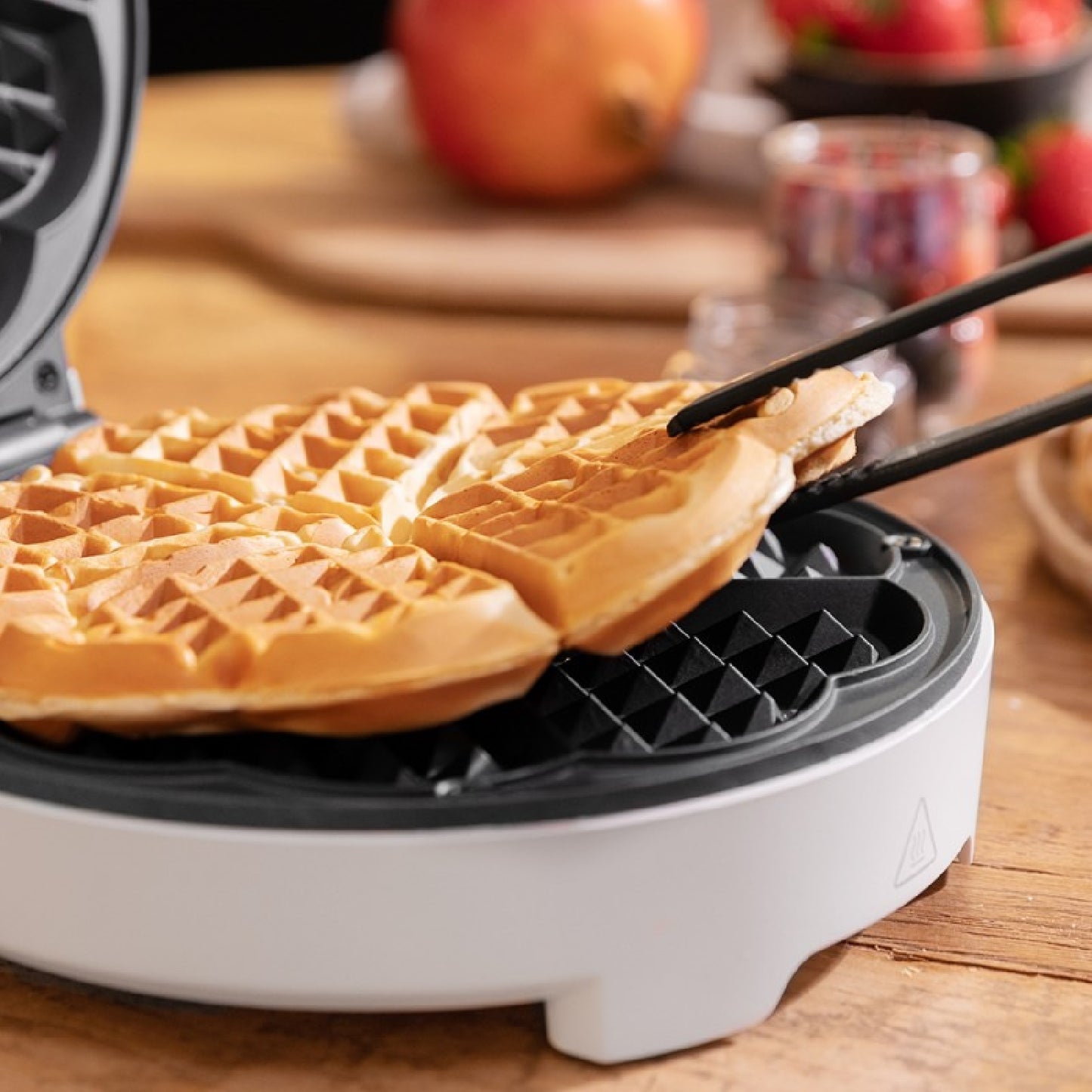 Gofrera Fun Gofrestone Sweetie. 1000 W, Capacidad Para 1 Gofre Grande O 5 En Forma De Corazón, Antiadherente, Acero Inox_4