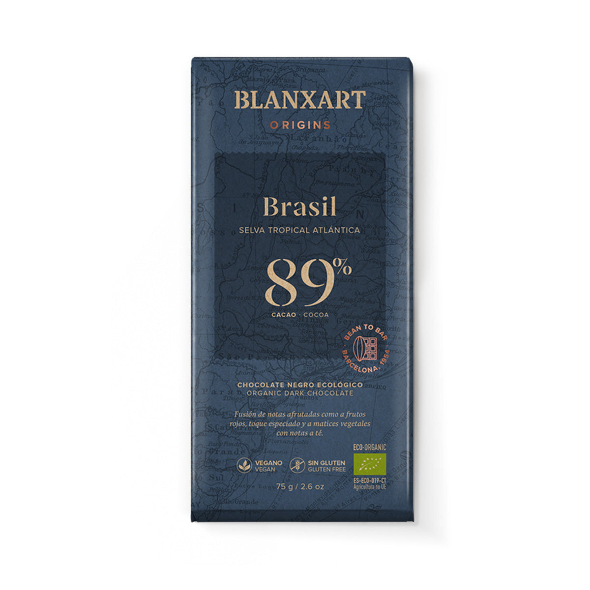 Chocolate Brasil 78% sin az./sin edulc.eco Blanxart 75g