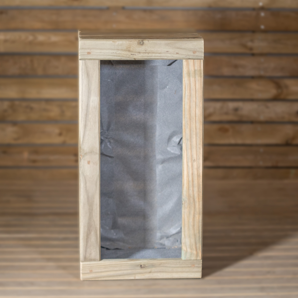 Jardinera Luxe De Madera Tratada Vidahuerto 120x60x60 Cm.