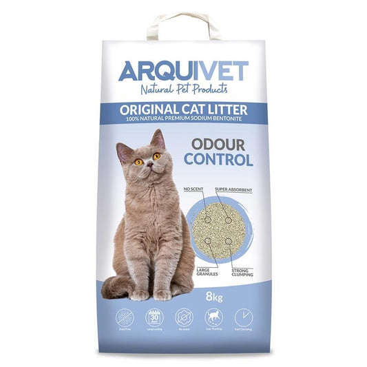 Original Cat Litter Odour Control Arquivet 8 Kg Arena aglomerante bentonita