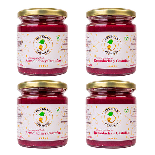 Mousse De Remolacha Y Castaña. 4 Unidades