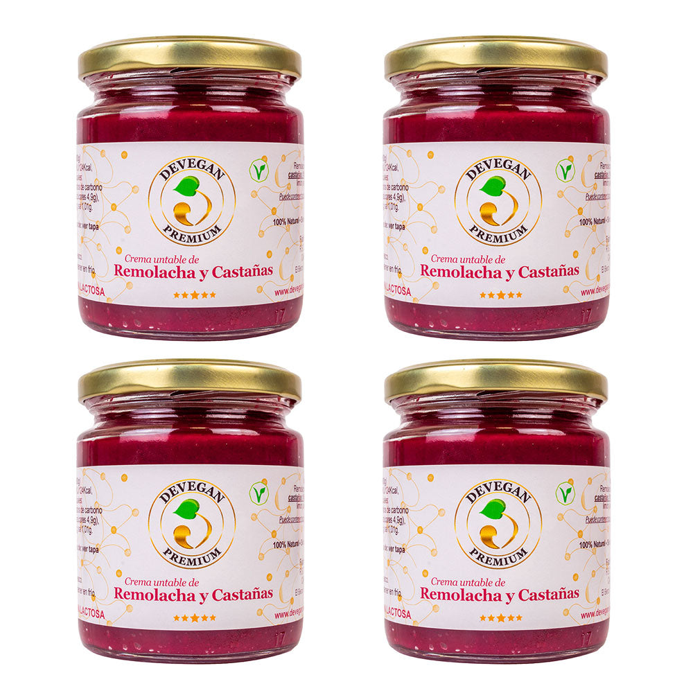 Mousse De Remolacha Y Castaña. 4 Unidades