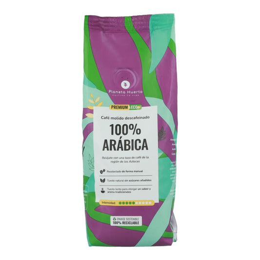Café descafeinado molido Eco 100% Arábica Planeta Huerto 250 g