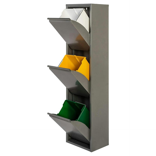 Armario para reciclaje metálico PAT 3 Gris
