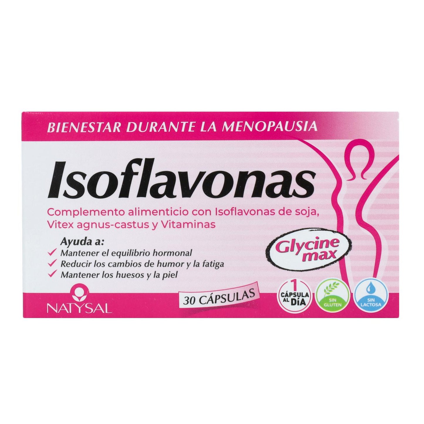 Isoflavonas Con Vitaminas K2 D3 Nuevo Natysal 30 Capsulas