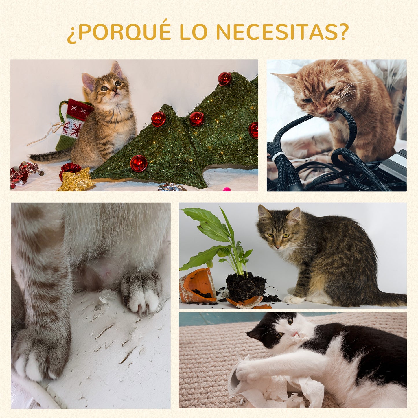 Pawhut Árbol Rascador Para Gatos Mediano 104 Cm Con Barril Cama Y Postes Marrón_5