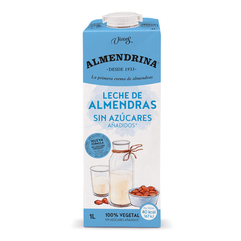 Bebida de almendras sin azúcares Almendrina brick 1L