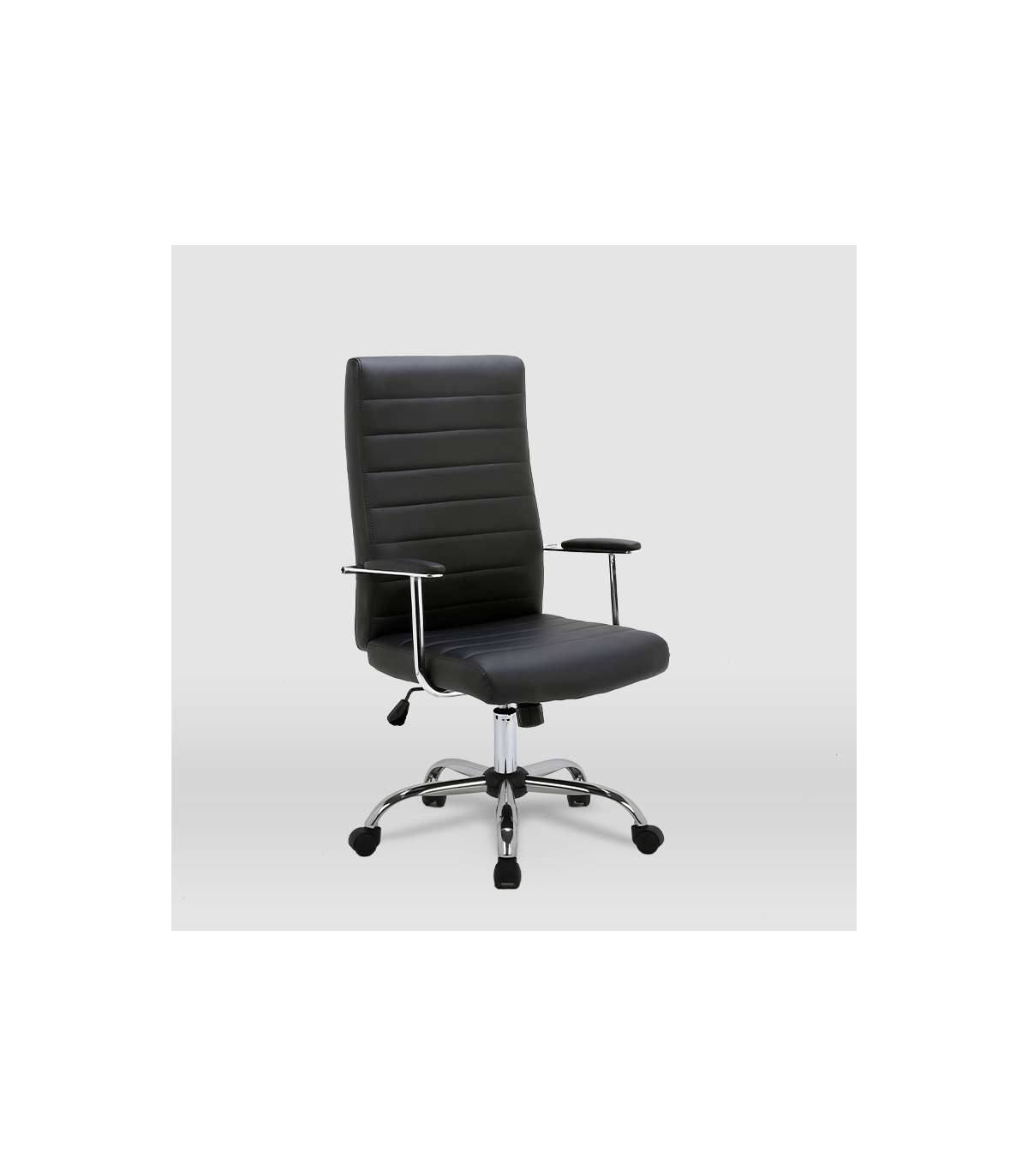 Silla De Oficina Lara Acabado Negro. Alto: 107/117cm Ancho: 57.5cm Fondo: 60.5cm._5