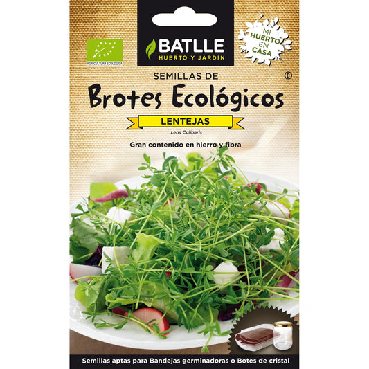 Semillas de Lenteja ecológicas para germinados Batlle