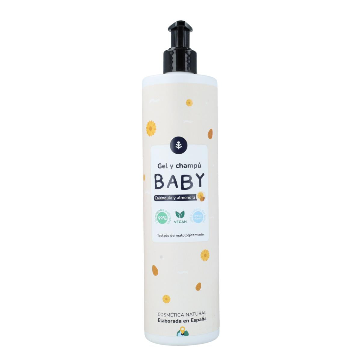 Pack Infantil Caléndula y Almendras: gel y champú + crema hidratante  Planeta Huerto