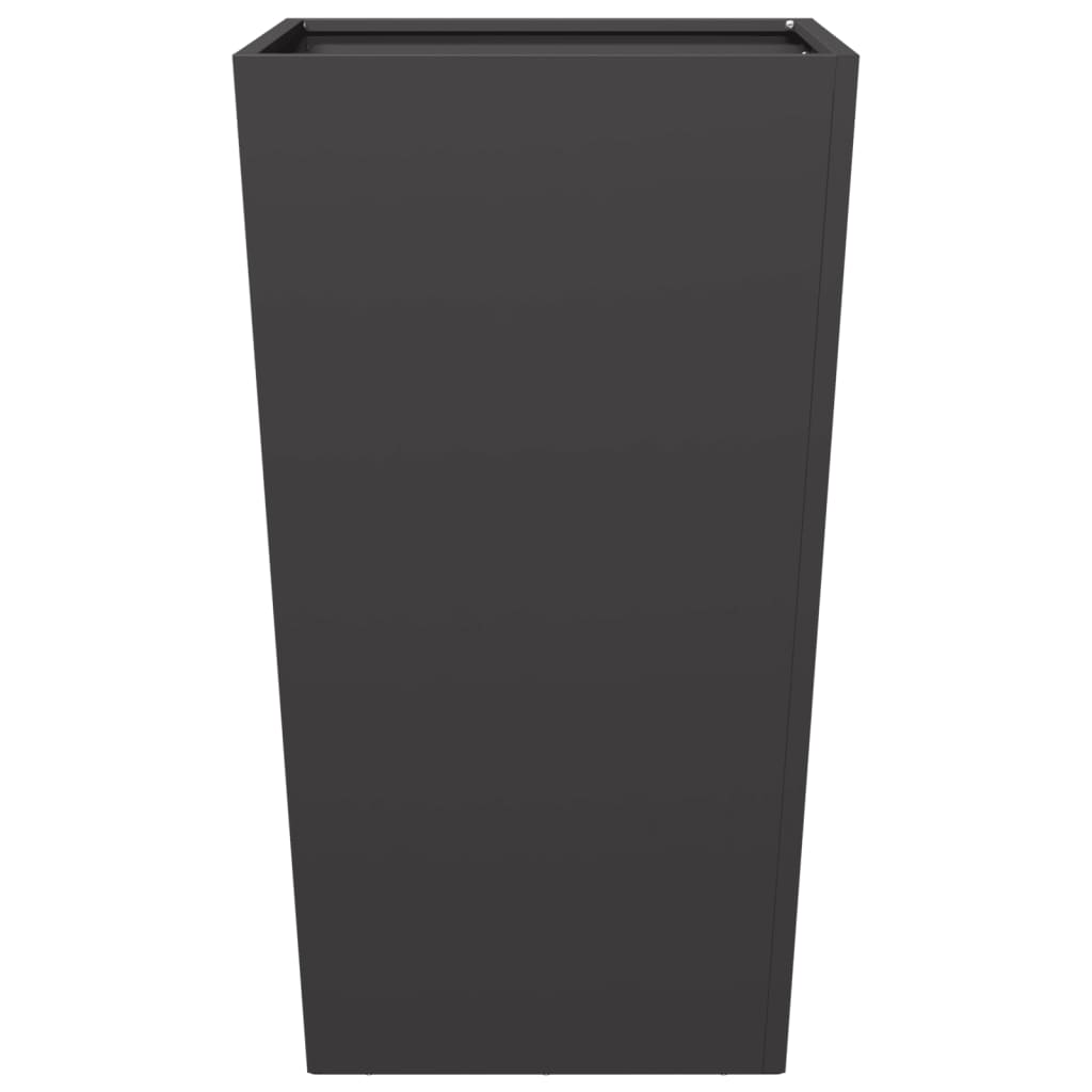 Jardineras 2 Uds Acero Negro 45x45x75 Cm_5