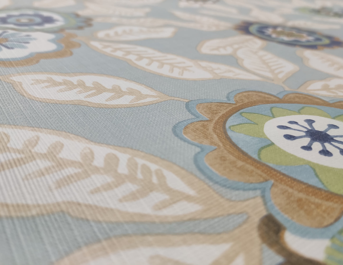 Mantel| Composicion Pvc| Base Poliester| Antimanchas| Flores