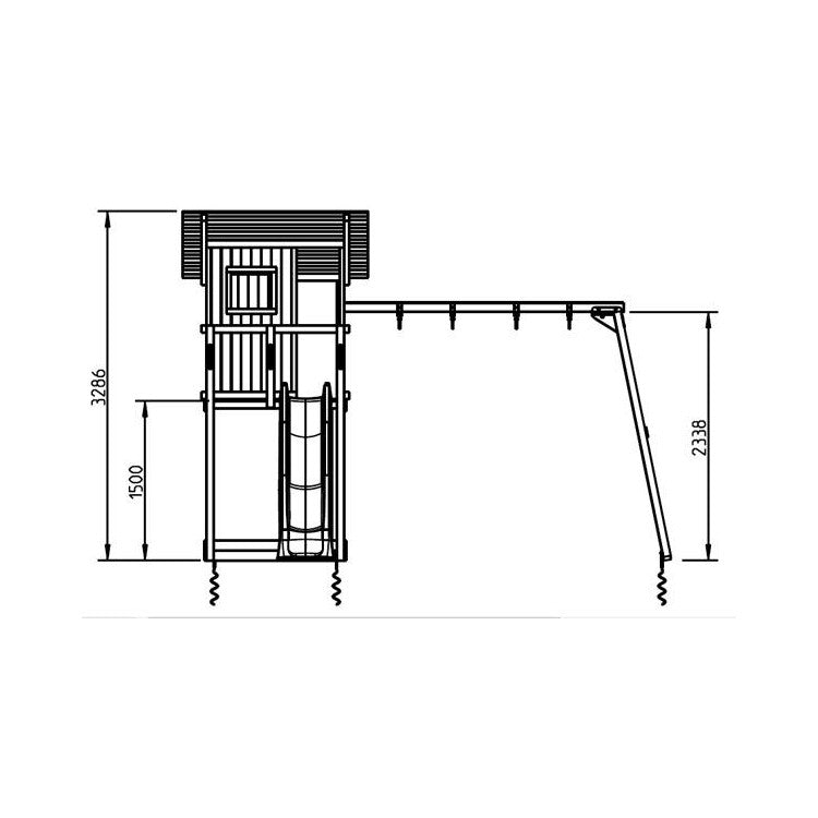 Parque Infantil Masgames Beach Hut Xl Con Columpio Individual.