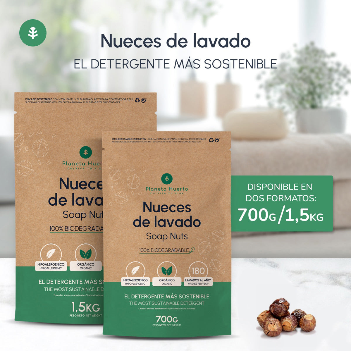 Nueces de Lavado Planeta Huerto 1,5 kg