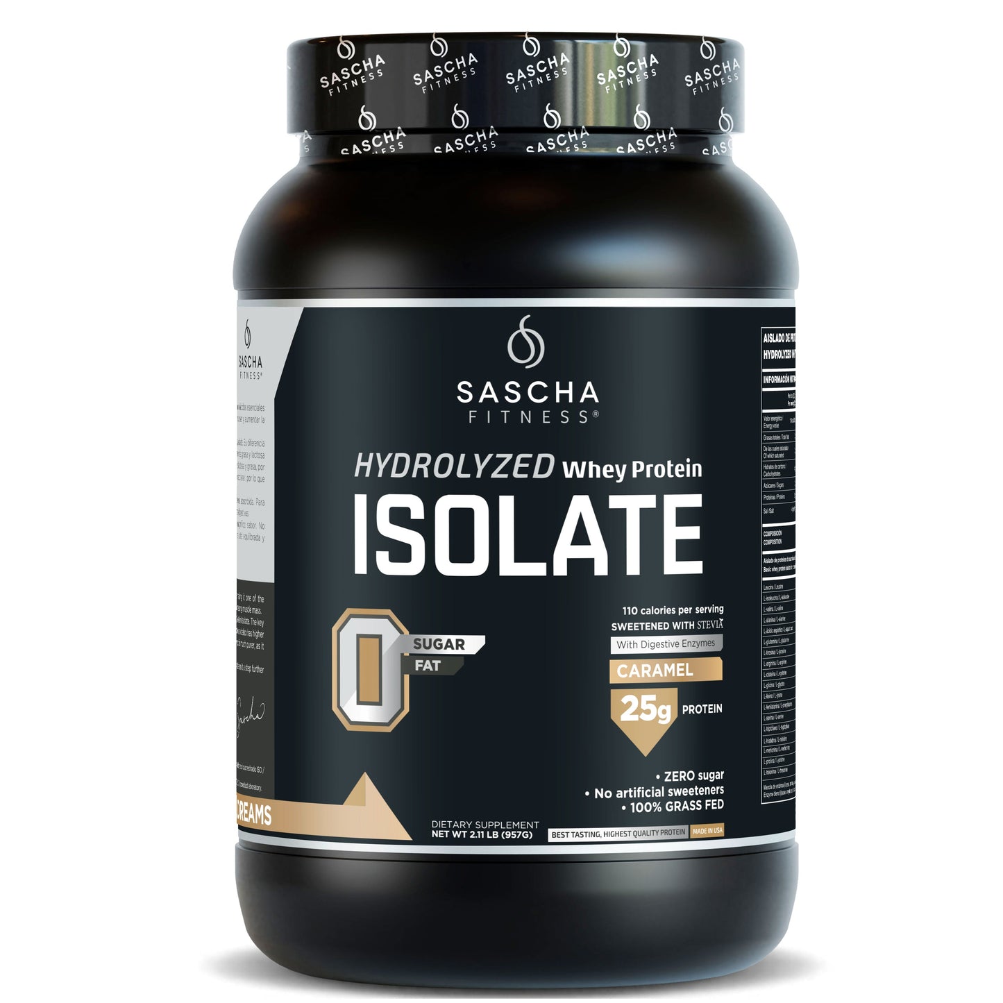 Proteína Whey Sabor Caramelo - Sascha Fitness España