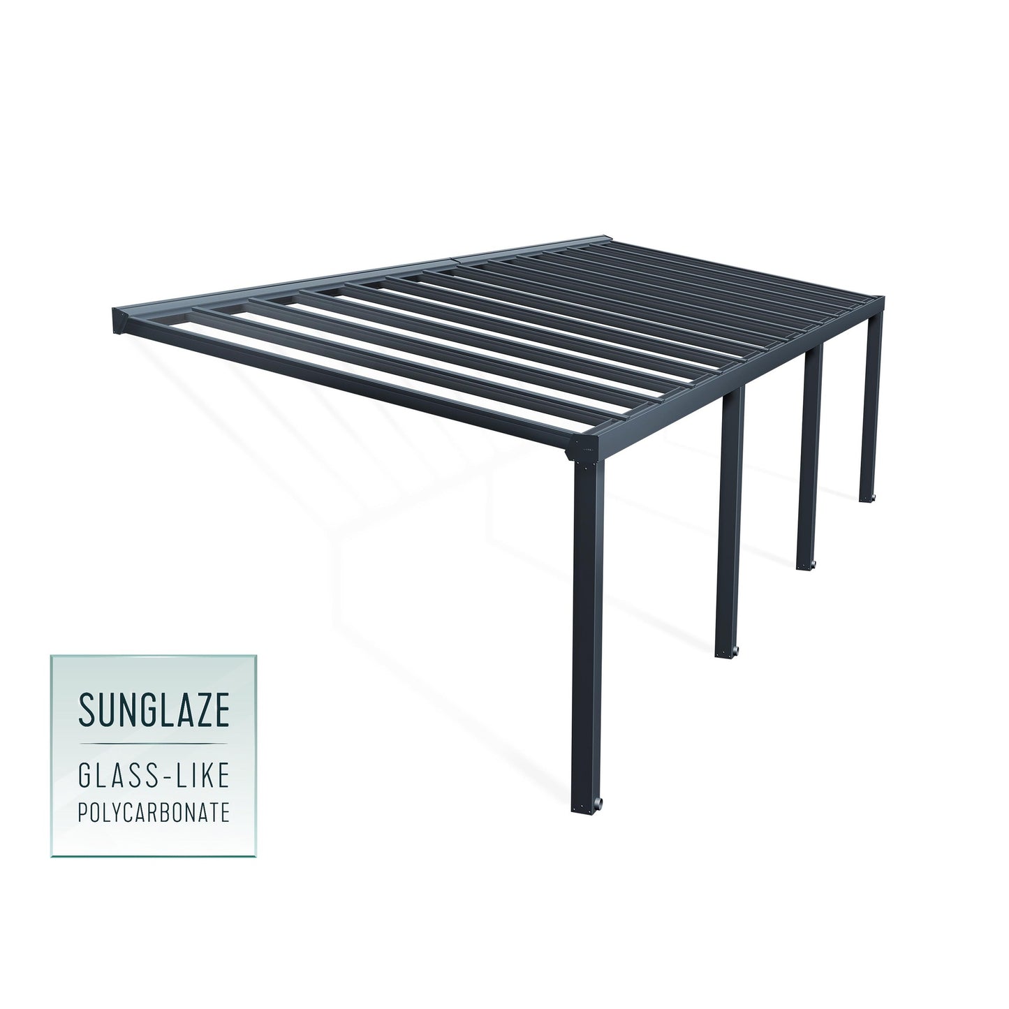 Pérgola adosada Stockholm 342x950 cm