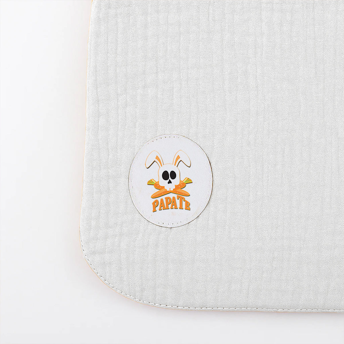 Babero De Algodón Orgánico Blanco_5