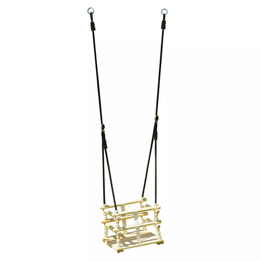 Asiento para bebé de madera natural para columpio Soulet