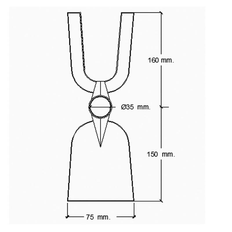 Azada Forjada Sin Mango 201/ 500 Gramos_1