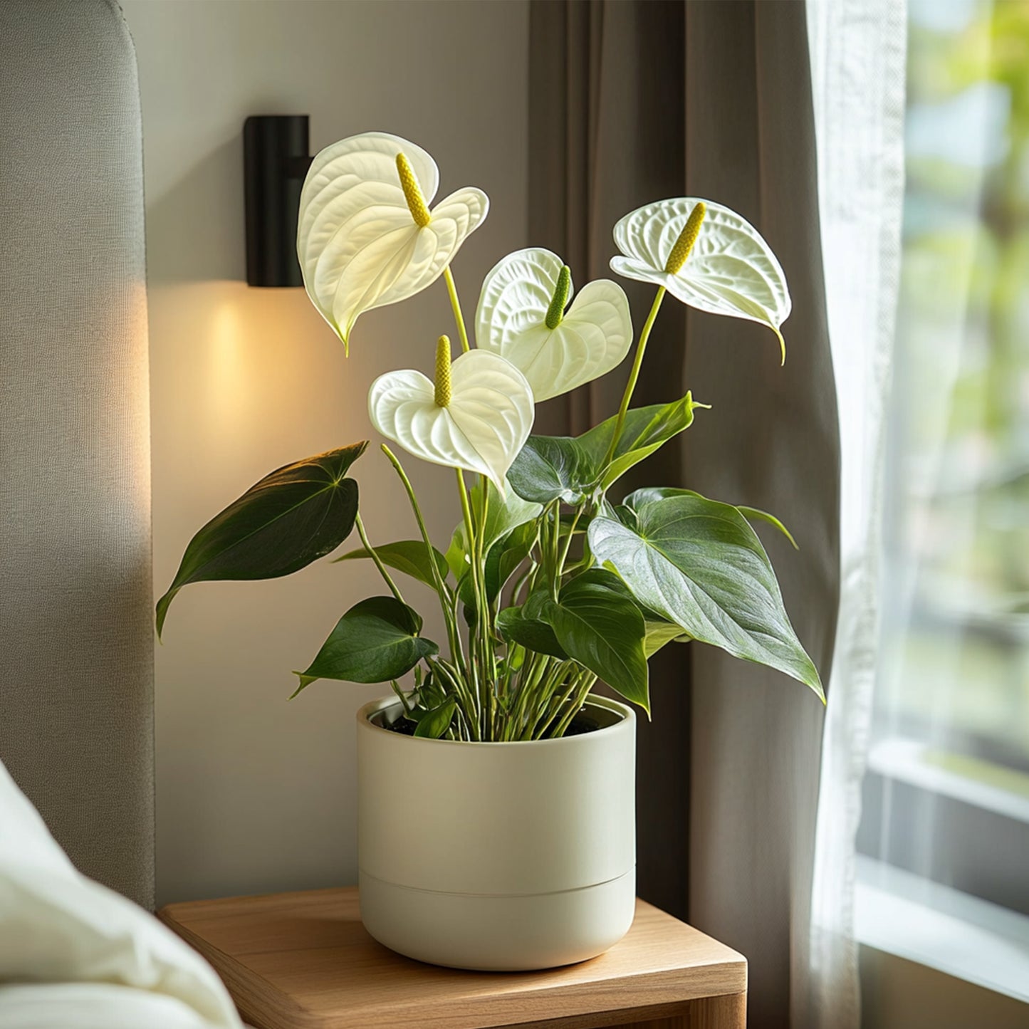 Anturio - Anthurium 'alpine White' - Altura 40-55cm - Ø14cm