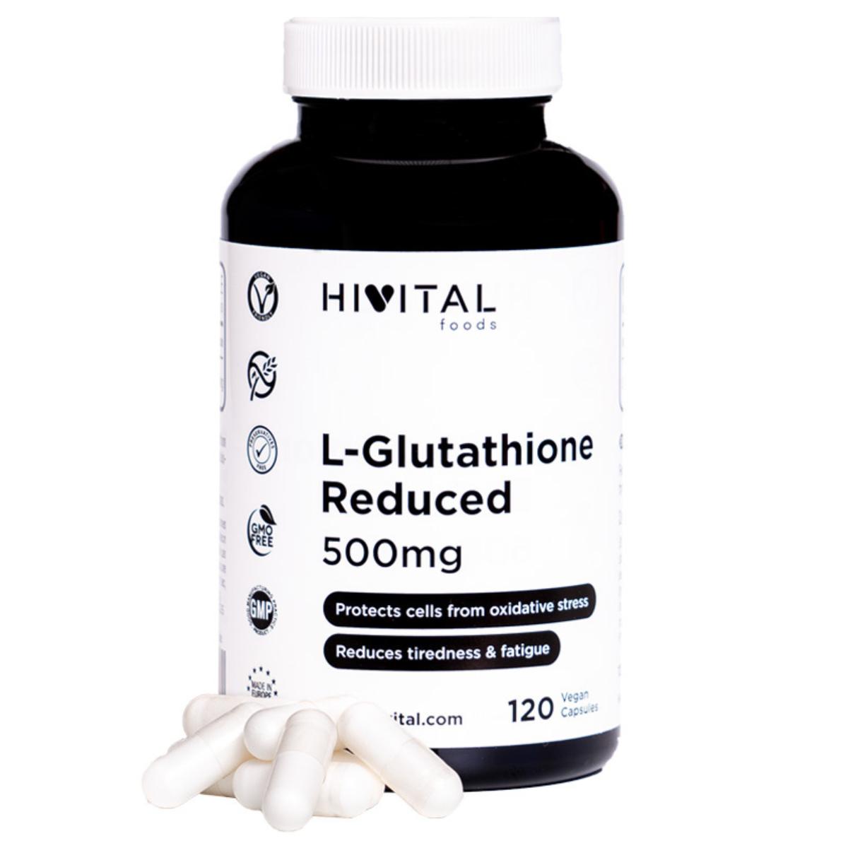 L-Glutation reducido 500 mg 120 cpsulas veganas Hivital en Planeta Huerto