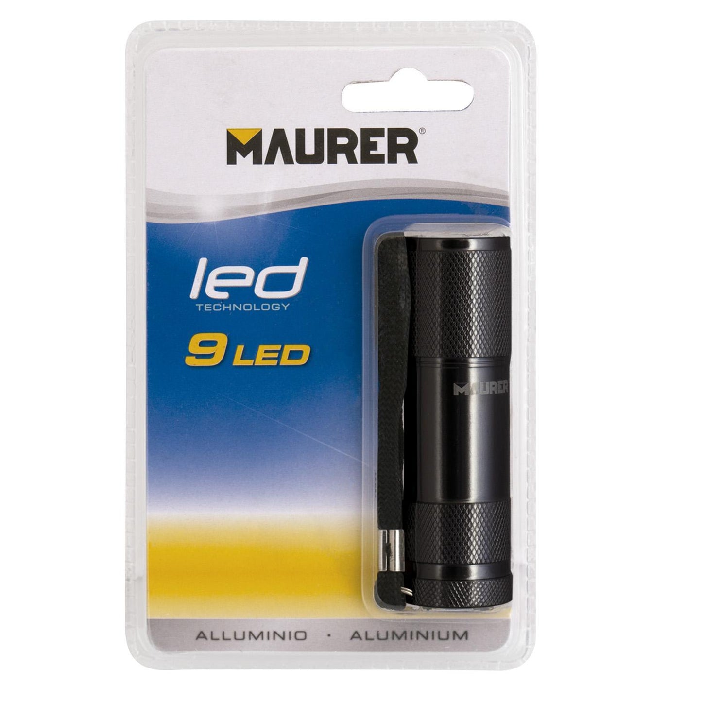 Linterna Led De Mano De Aluminio A Pilas (3 Aaa) 45 Lumenes 9 Leds_2