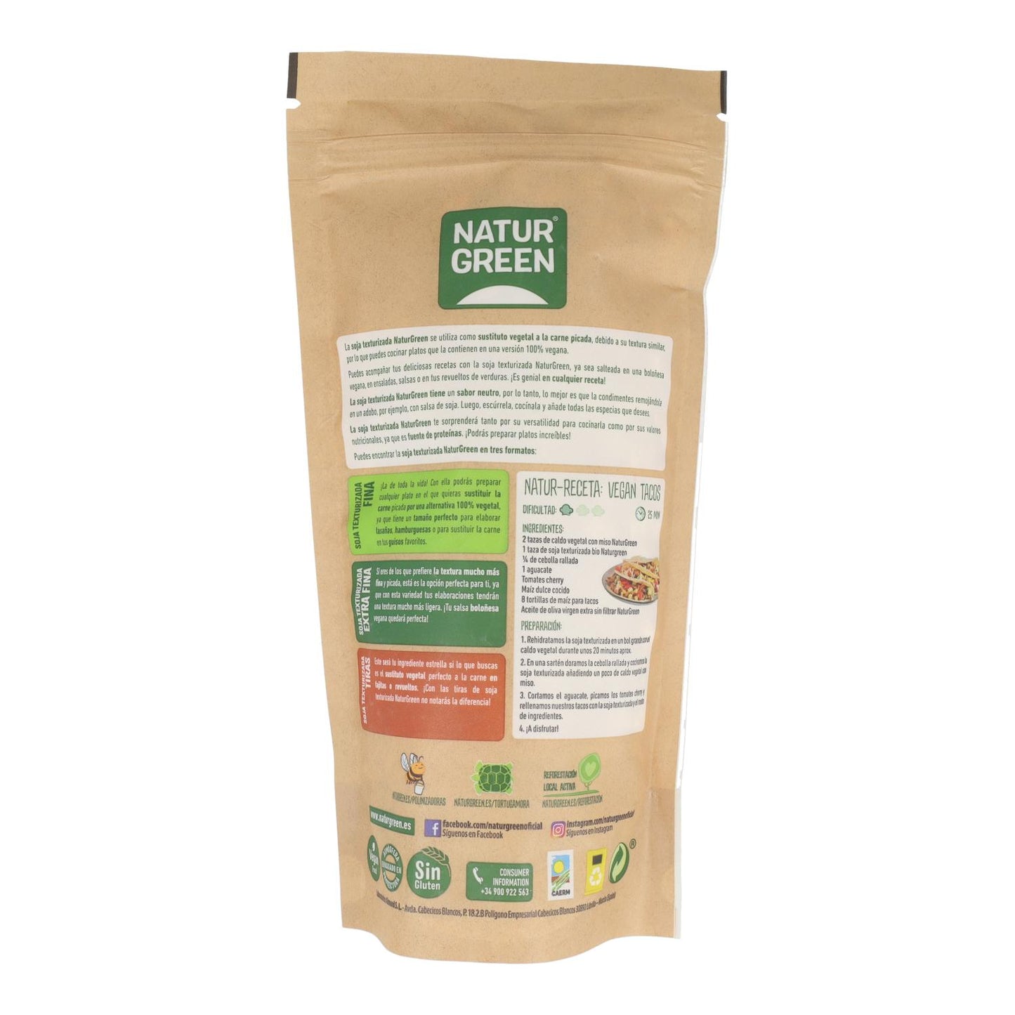 Soja Texturizada fina Naturgreen 150 g