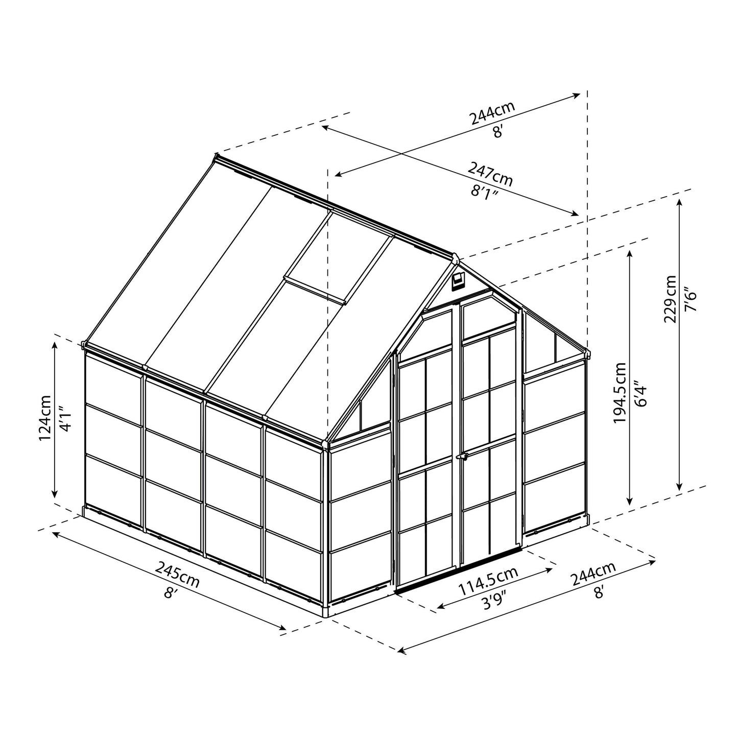 Invernadero Balance247x244 cm