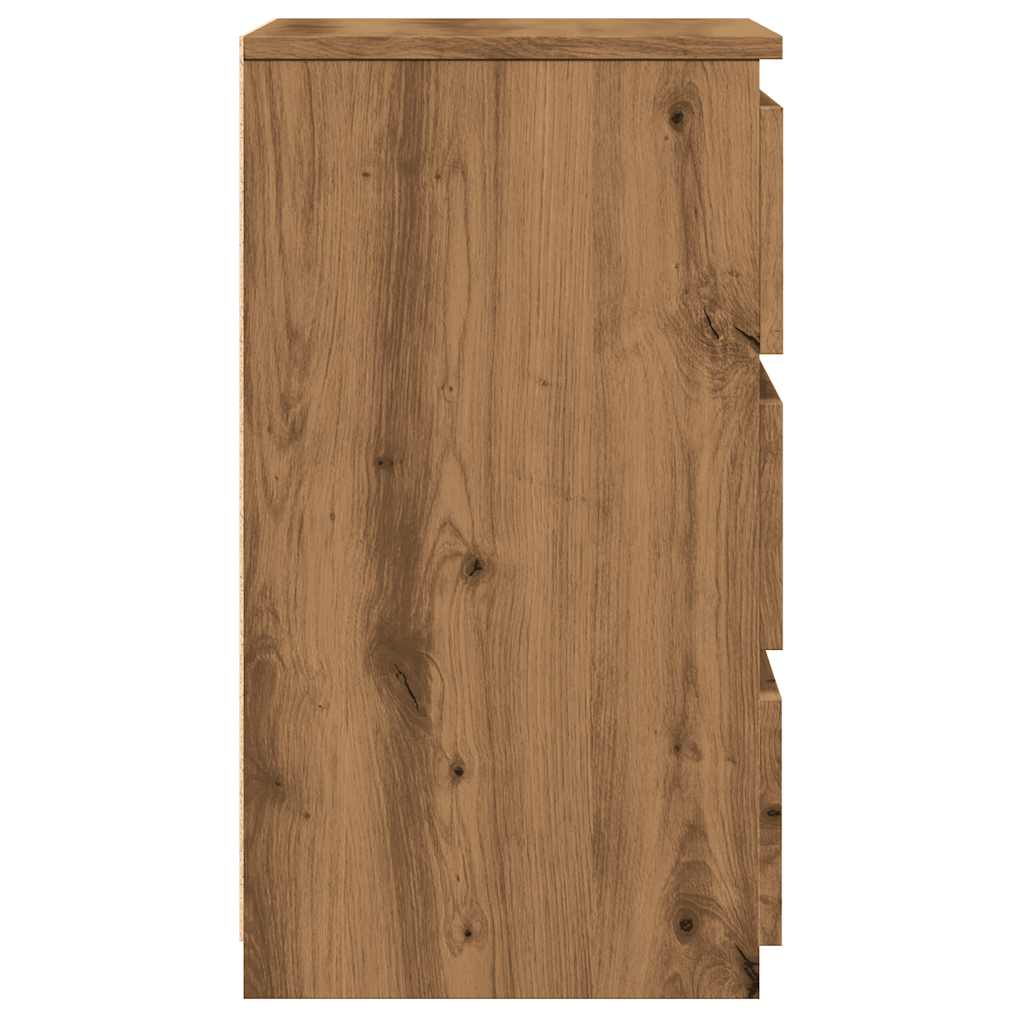 Mesita De Noche Madera De Ingeniería Roble Artisan 40x35x62,5cm_4