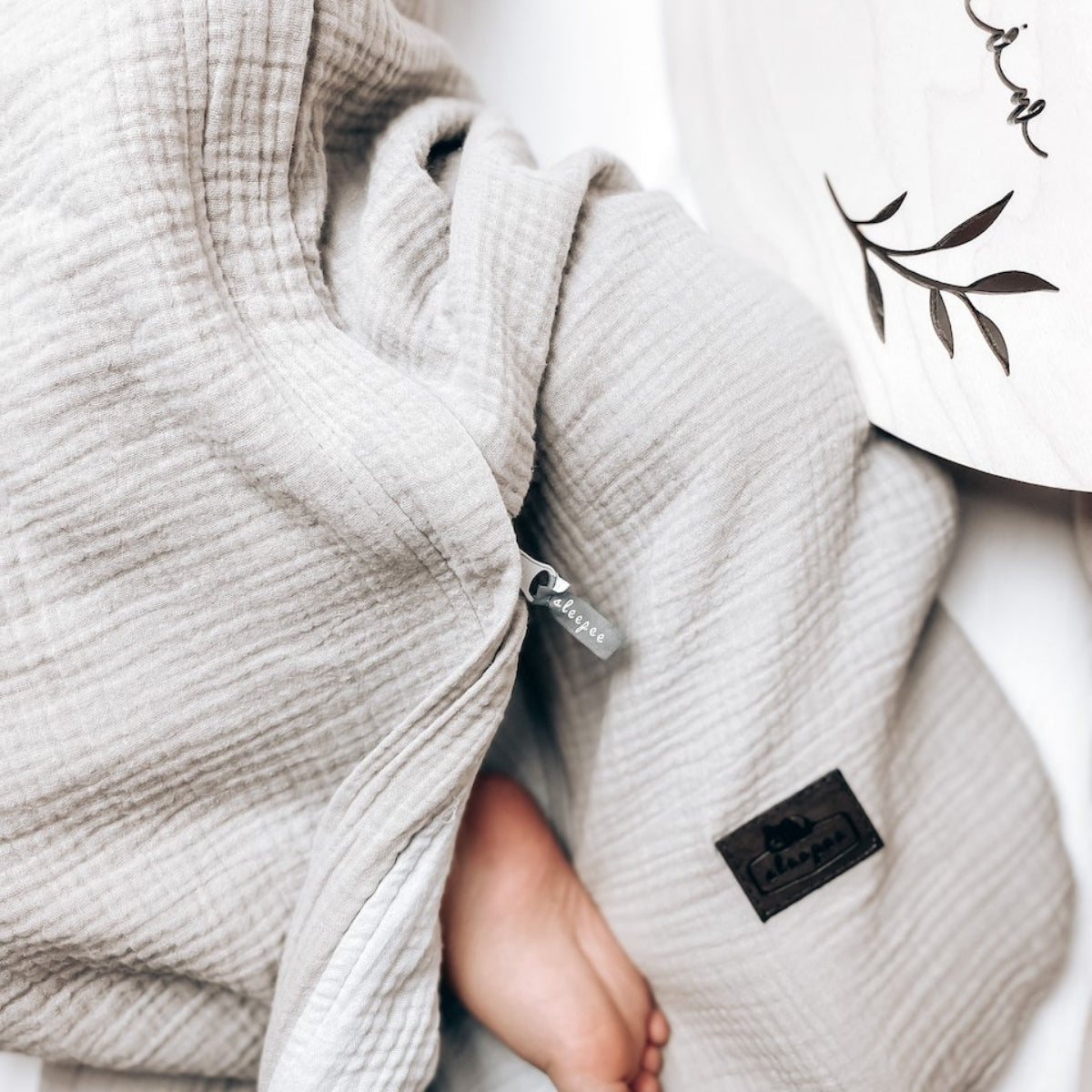 Saco De Dormir Bebe Reversible T-s Muselina 0-4m Petrol