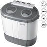 Mini Lavadora Centrifugadora Portátil, 3kg Lavado, 2 Compartimentos, Programa Lavado 15m Camry Cr 8052, Blanco/gris