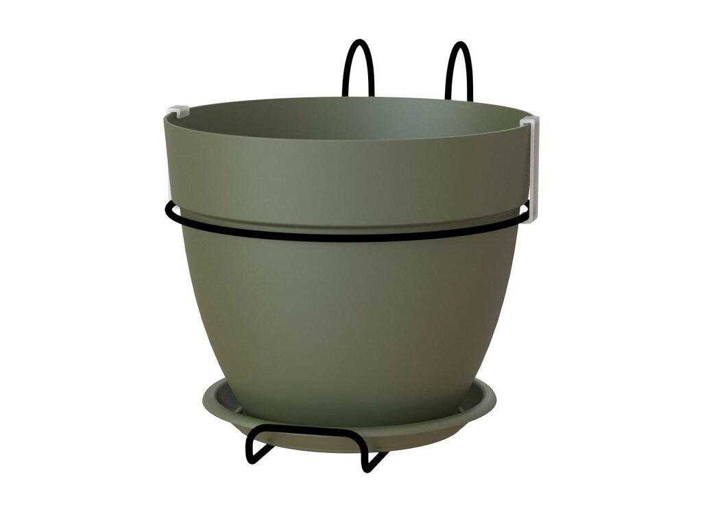 Artevasi Macetero Plástico Capri Kit Balcón Verde 20cm_0