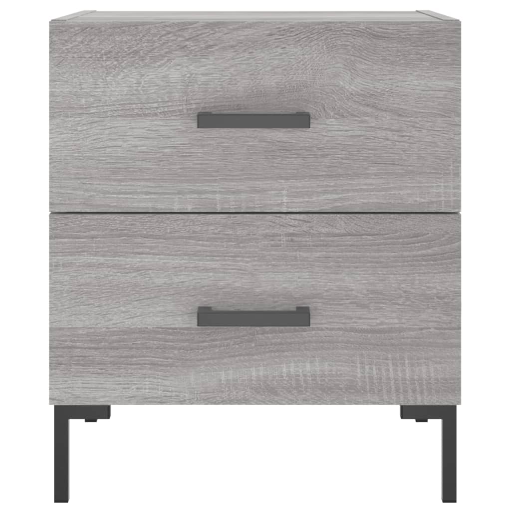 Mesitas Noche 2 Uds Madera Ingeniería Gris Sonoma 40x35x47,5 Cm_4