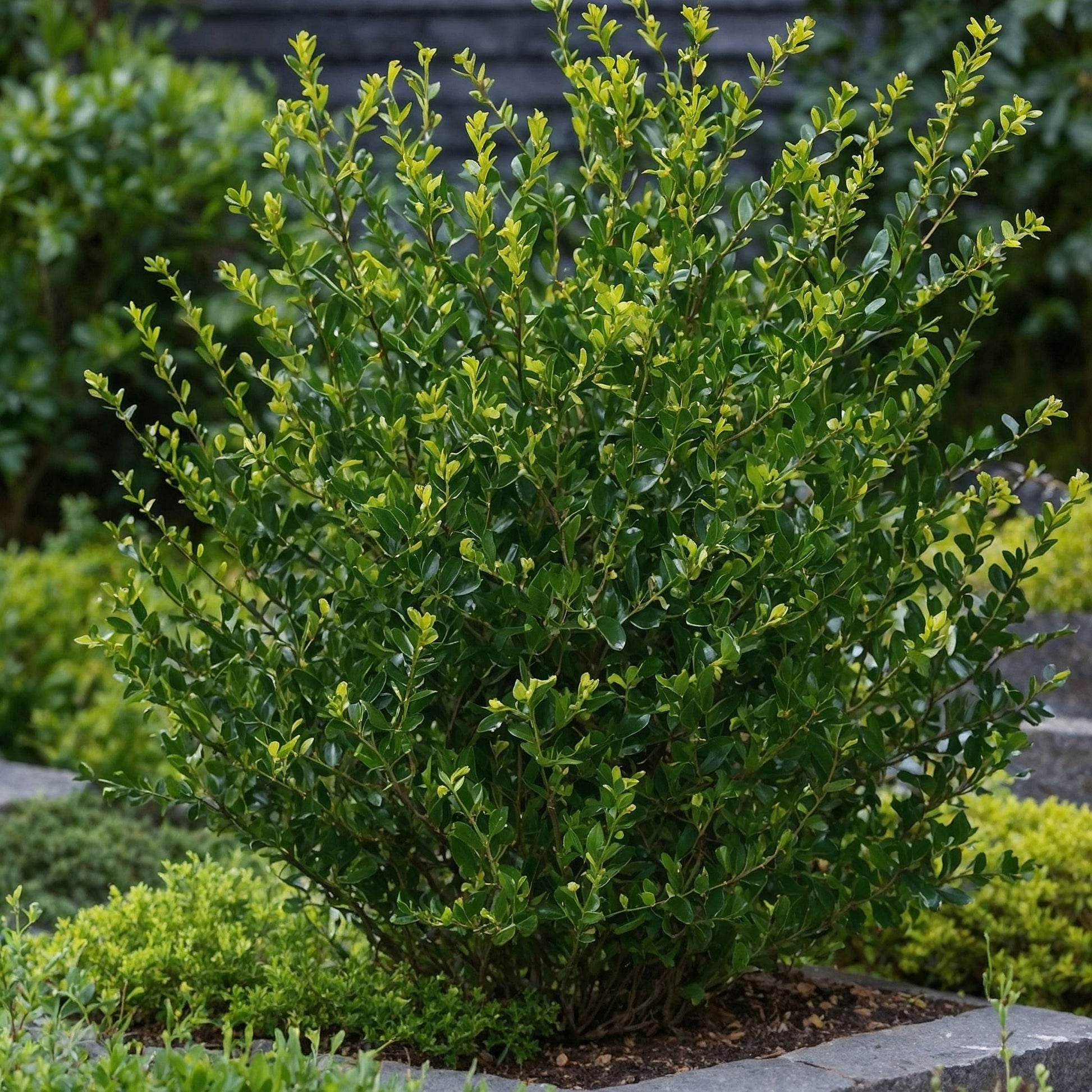 Acebo Crenata - 48 Pzs - Ilex Crenata 'jenny' - Altura 10-20cm - ⌀9cm