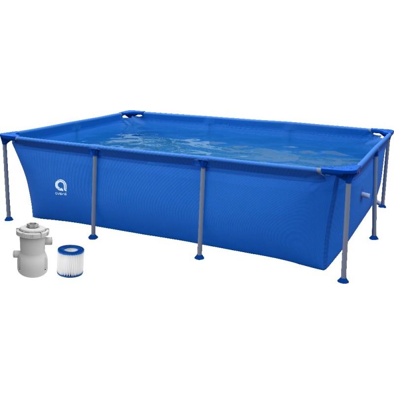 Piscina Desmontable Rectangular 258 X 179 X 66 Con Depuradora de Cartucho 1150 l/h 2700L Jilong (Reacondicionado)