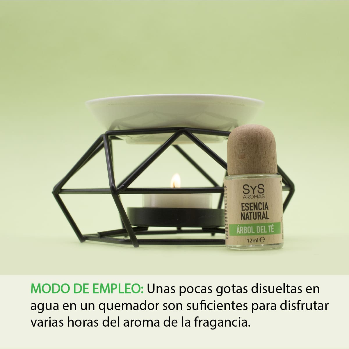 Esencia Natural Árbol de Té SYS Aromas 12 ml | Aroma Fresco y Herbal | Para Quemadores y Humidificadores_3