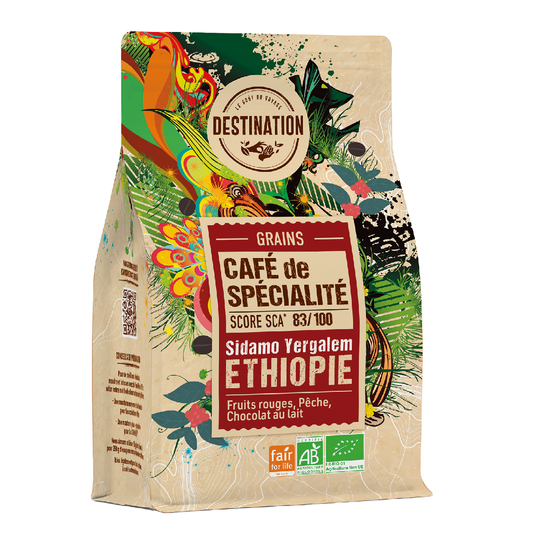 Café de Especialidad en Grano Etiopia BIO Destination 180 g