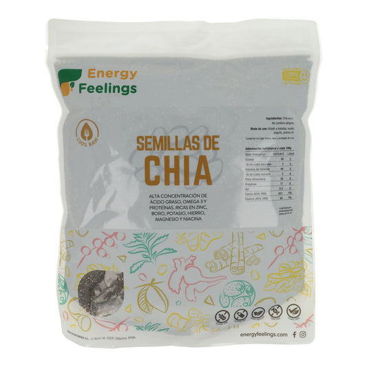 CHIA semilla: (1 Kg) XXL Pack