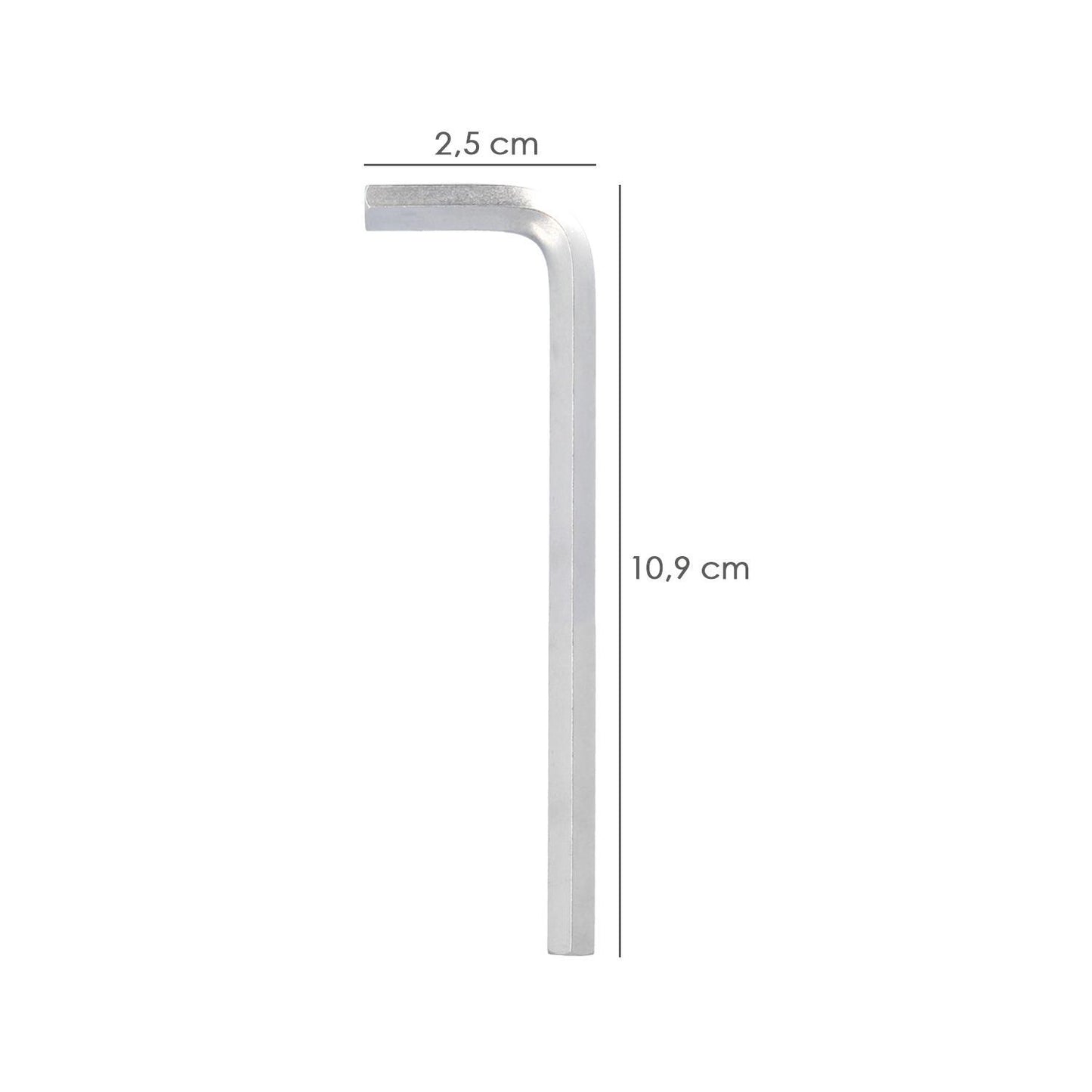 Llave Allen Larga Acero Cromo Vanadio Profesional 4,5 Mm. Llave Hexagonal, Llave Allen Taller Mecanica, Llave Allen Bricolaje