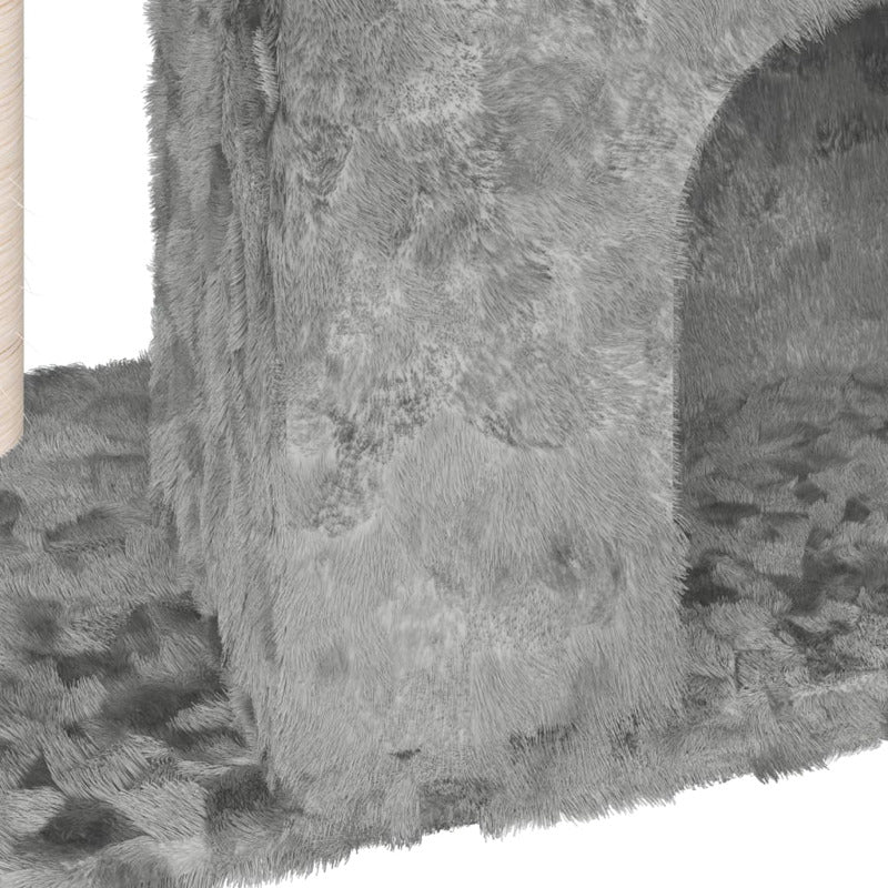 Vidaxl Rascador Para Gatos Con Postes De Sisal Gris Claro 51 Cm_5