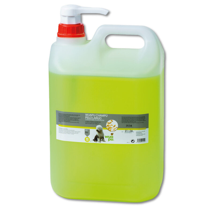 Champú Wuapu Especial Para Perros De Pelo Largo, Con Extracto De Avena, Efecto Suavizante. Envase 5l