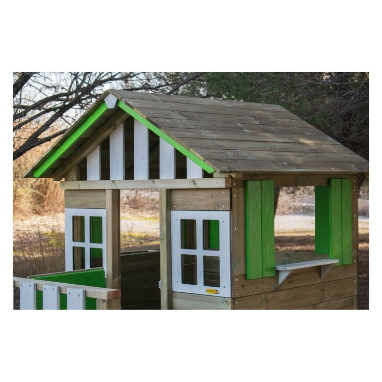 Casita De Madera Masgames Lollipop Elevada Verde.