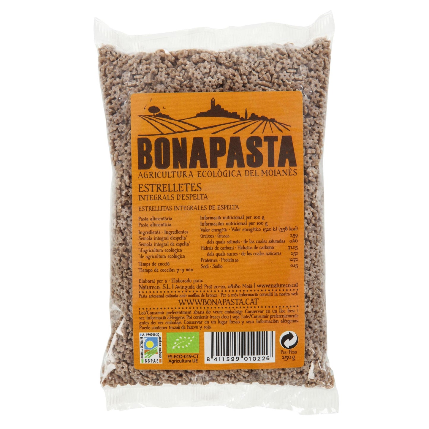 Estrellitas Integrales de Espelta Bio Bonapasta 250 gr