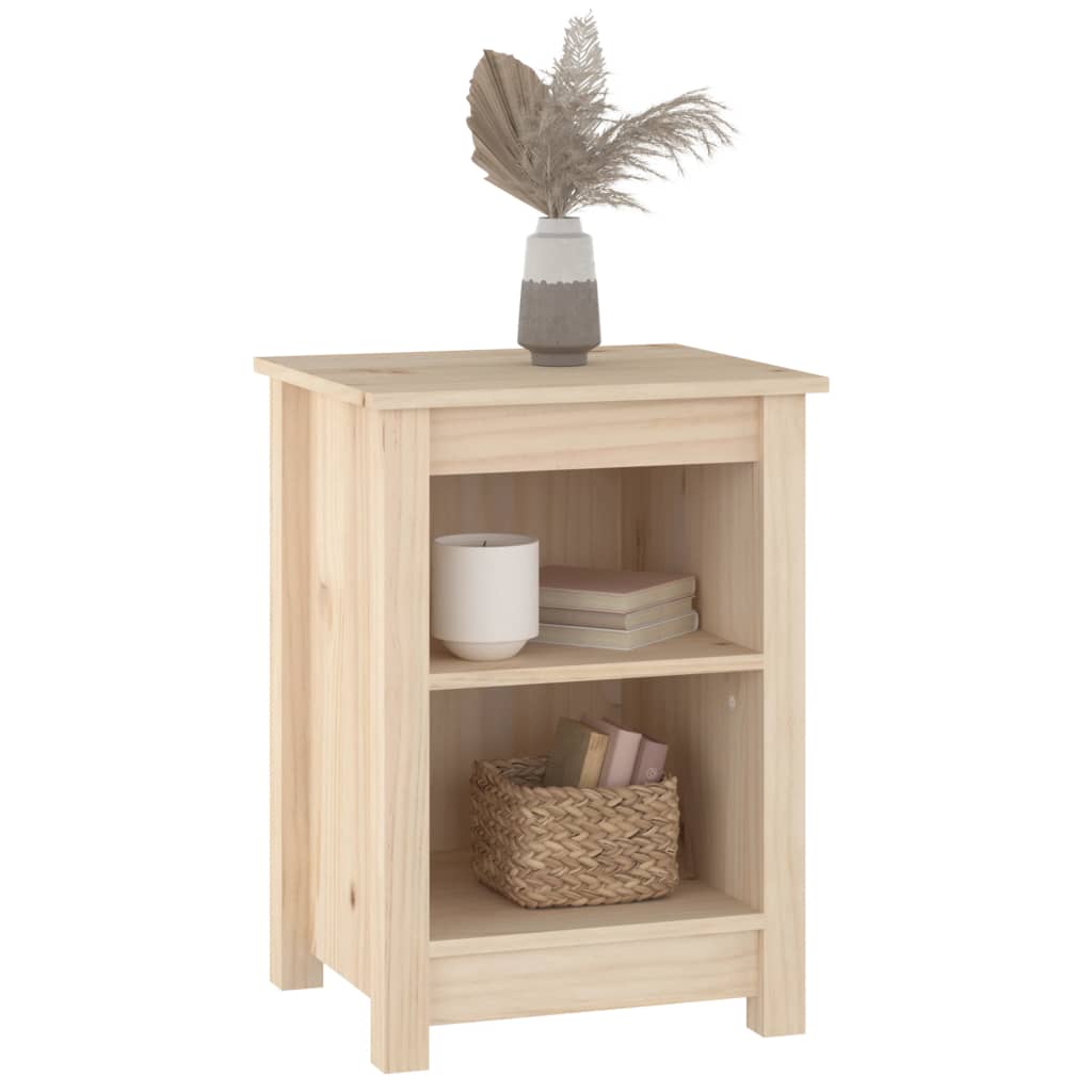 Mesitas De Noche 2 Uds Madera Maciza De Pino 40x35x55 Cm_4