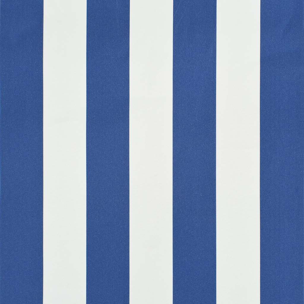 Toldo Retráctil 400x150 Cm Azul Y Blanco_5