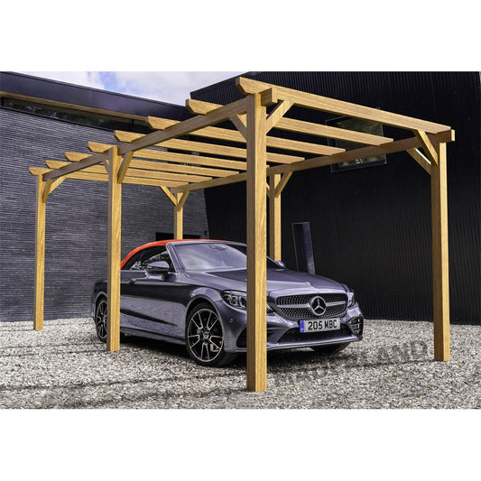 Garaje de madera Badajoz Maderland 500x300 cm