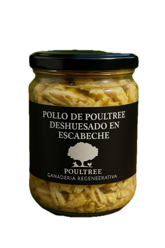 Pollo De Poultree Desmigado En Escabeche.  Bote De 420