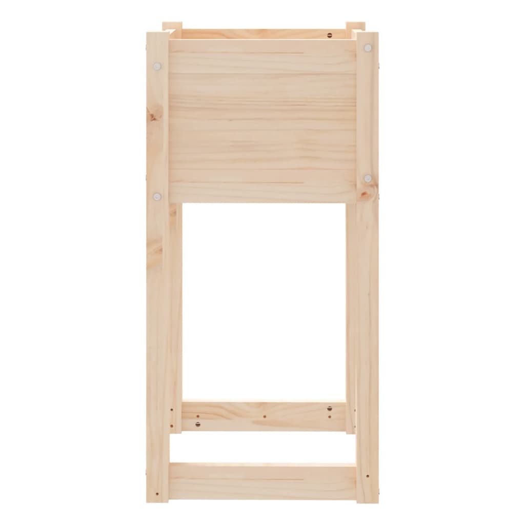 Jardinera 2 Unidades Madera Maciza De Pino 40x40x81 Cm_5