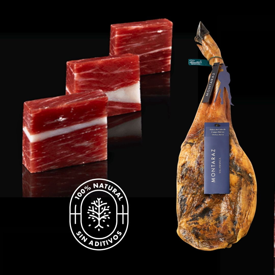 Montaraz® Paleta De Cebo De Campo 50% Raza Ibérica | Curación 24 Meses | Pieza Entera De 4,5-5 Kg | 100% Natural_5